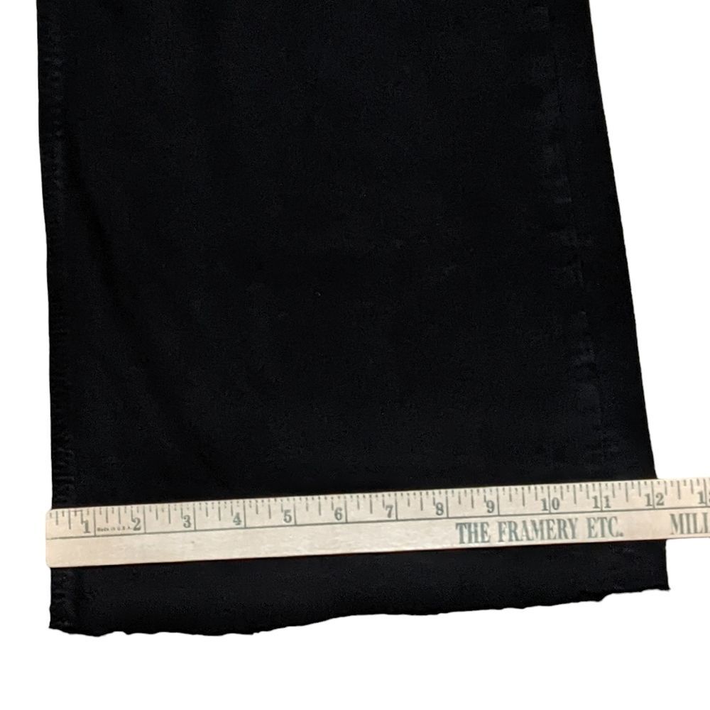 Maeve Anthropologie High waisted Wide-Leg Flare Pants black zip FLAW 28 - Picture 6 of 12